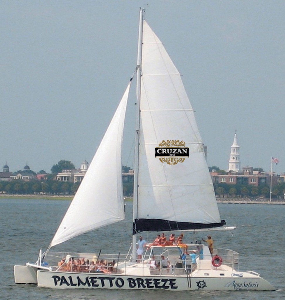 PALMETTO BREEZE Catamaran Sailing on Charleston Harbor